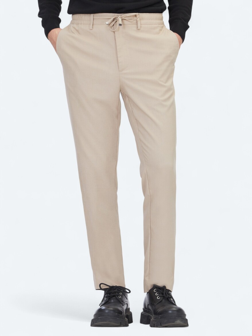 Vizon Düz Dokuma Jogging Fit Casual Pantolon - 2