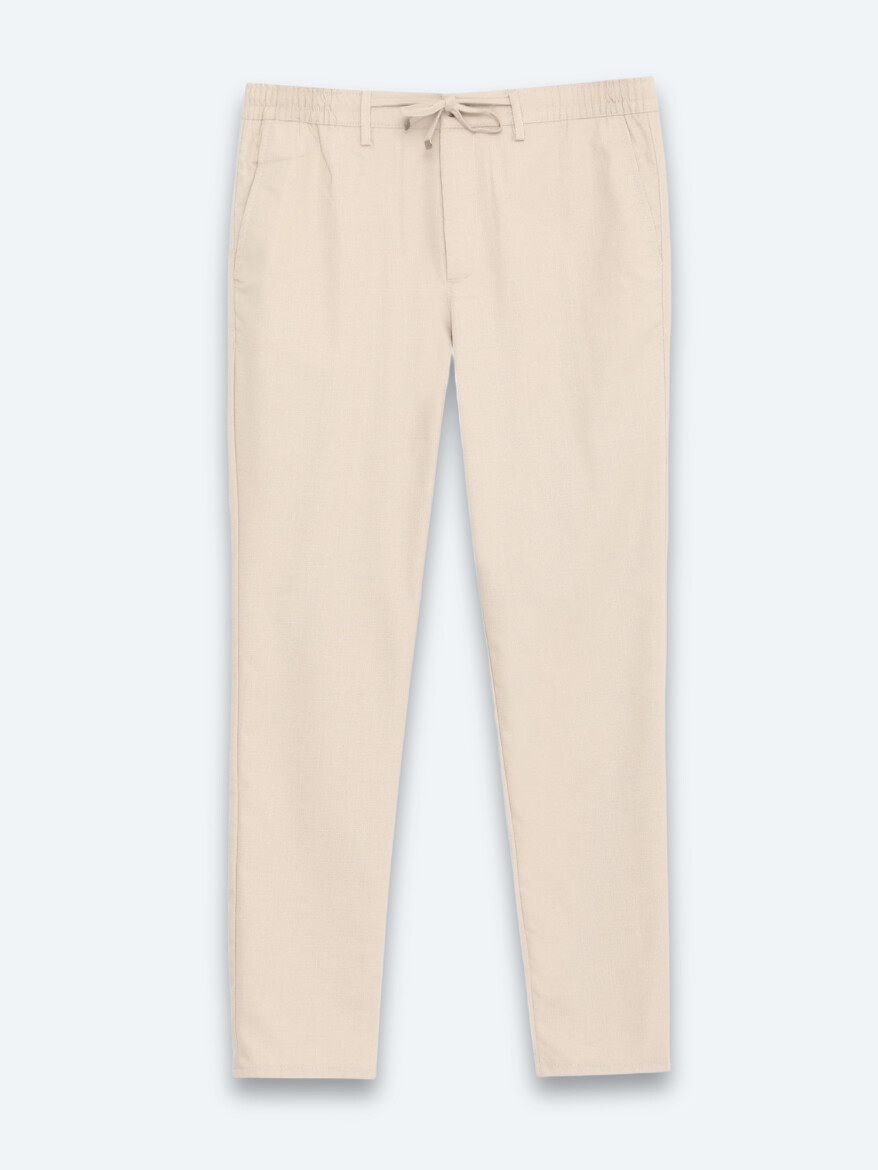 Vizon Düz Dokuma Jogging Fit Casual Pantolon - 6