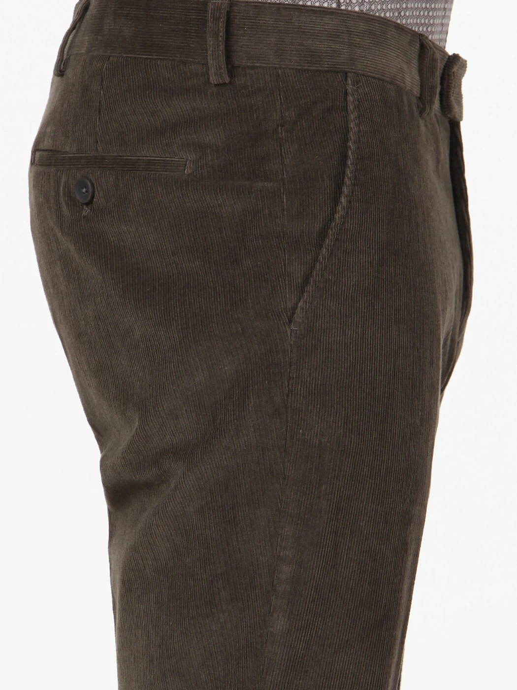 Vizon Düz Dokuma Slim Fit Kadife Klasik Pamuk Karışımlı Pantolon - 3