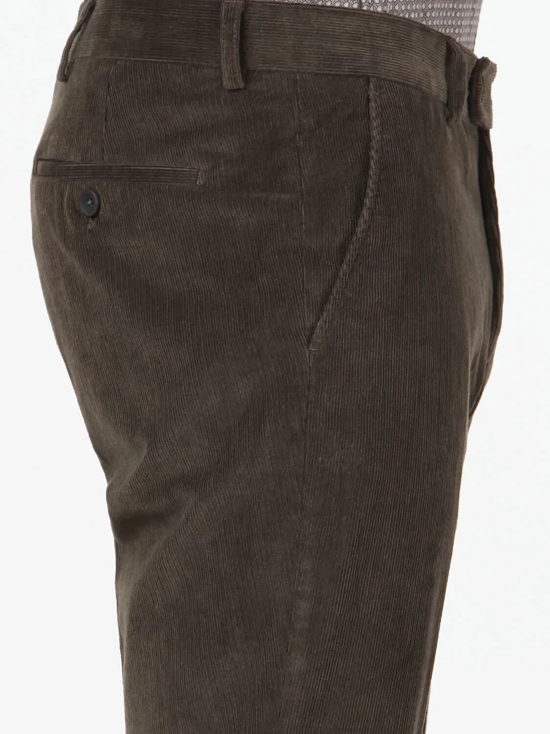 Vizon Düz Dokuma Slim Fit Kadife Klasik Pamuk Karışımlı Pantolon - 3