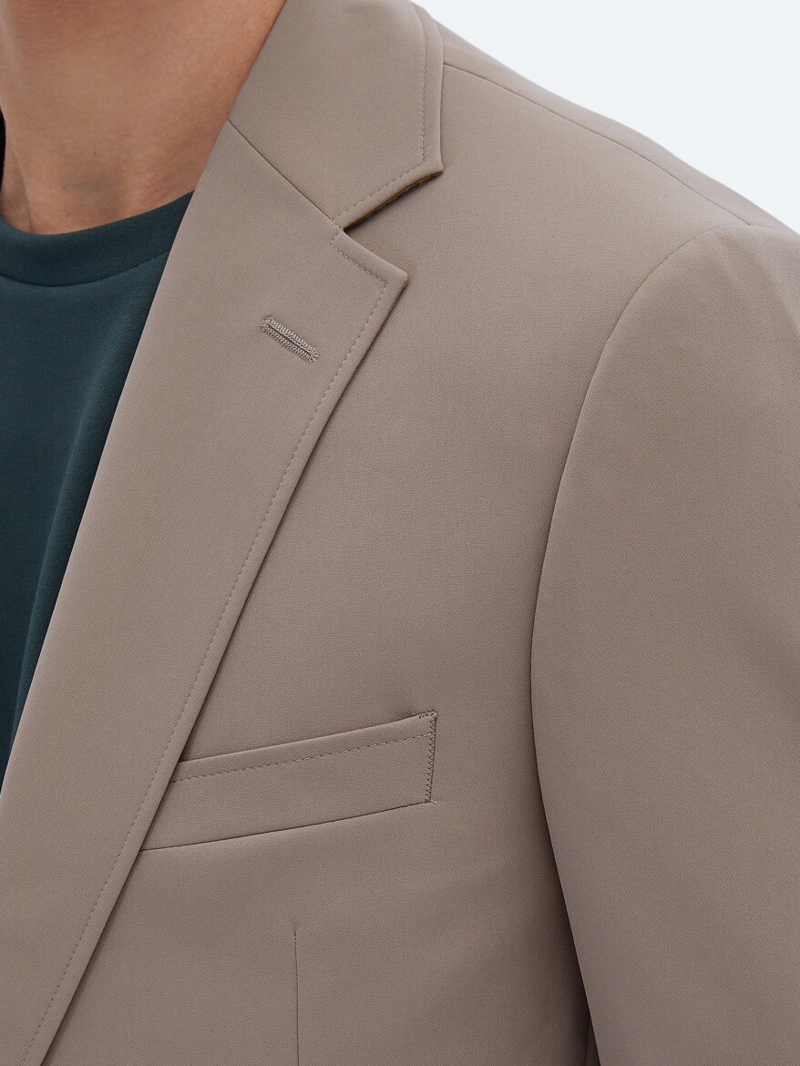 Vizon Düz Modern Fit Kırışmayan Takım Elbise - 4