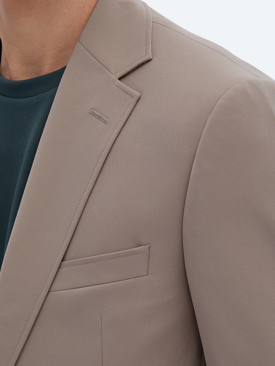 Vizon Düz Modern Fit Kırışmayan Takım Elbise - 4