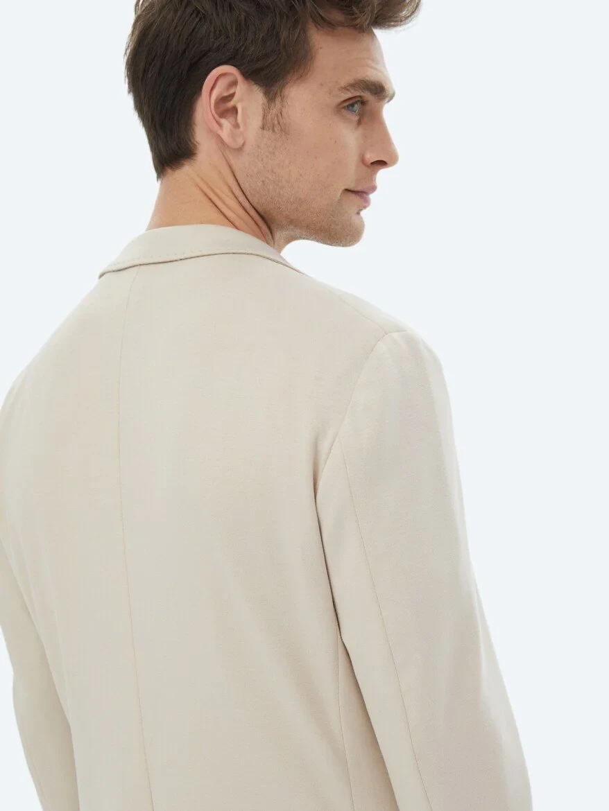 Vizon Düz Modern Fit Örme Takım Elbise - 8