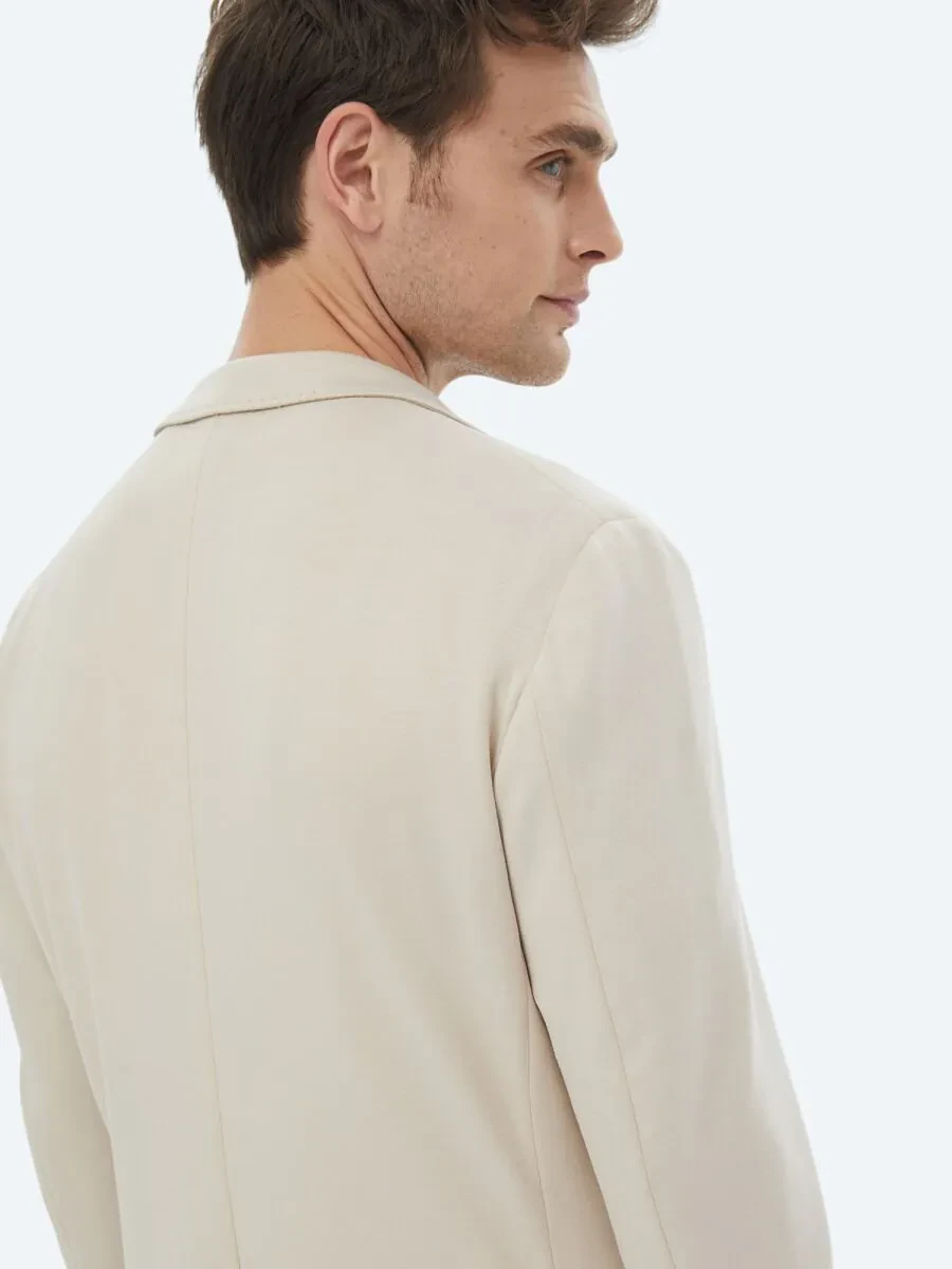 Vizon Düz Modern Fit Örme Takım Elbise - 8