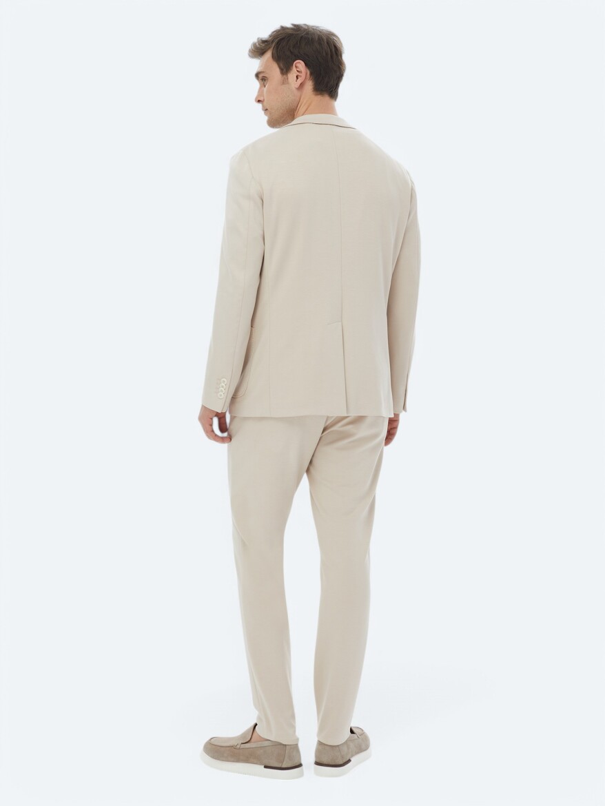 Vizon Düz Modern Fit Örme Takım Elbise - 9