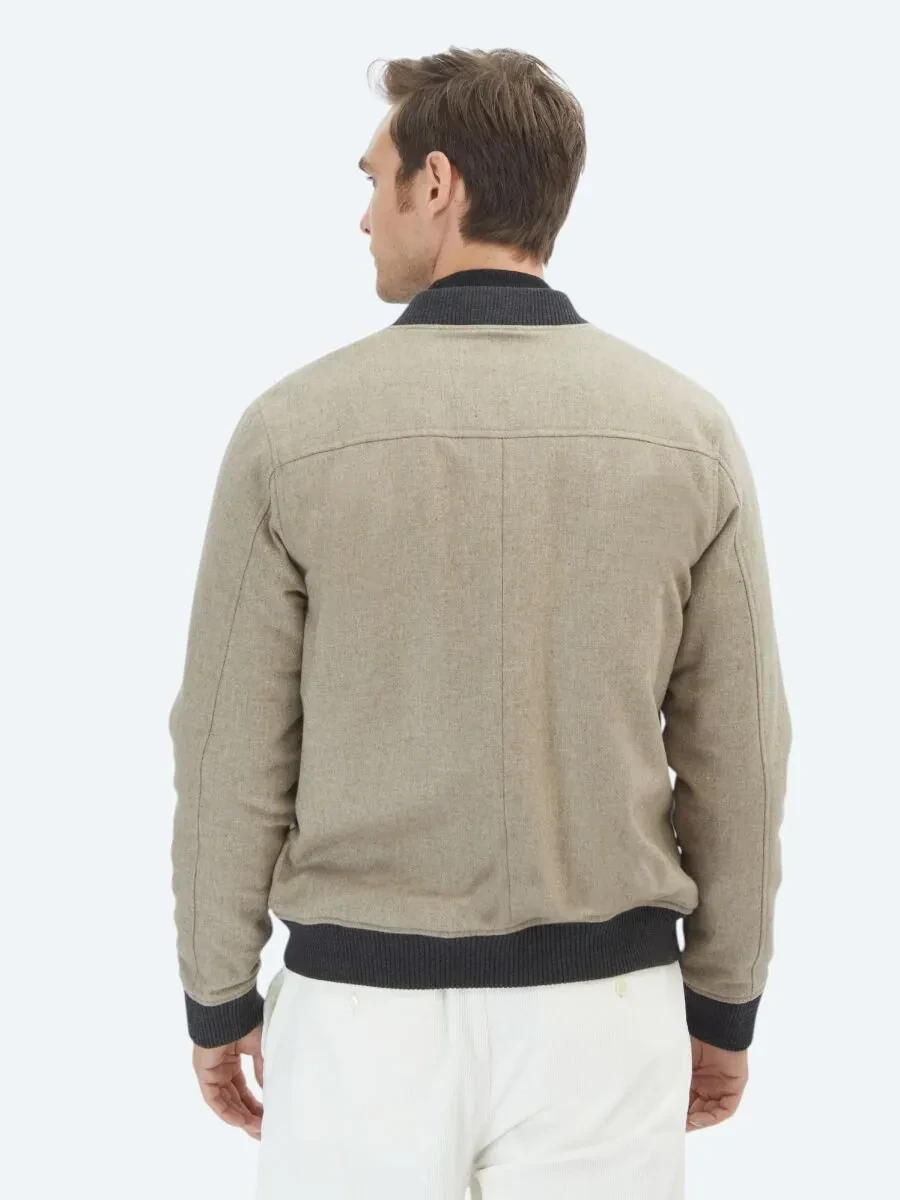 Vizon Regular Fit Casual Dokuma Mont - 6
