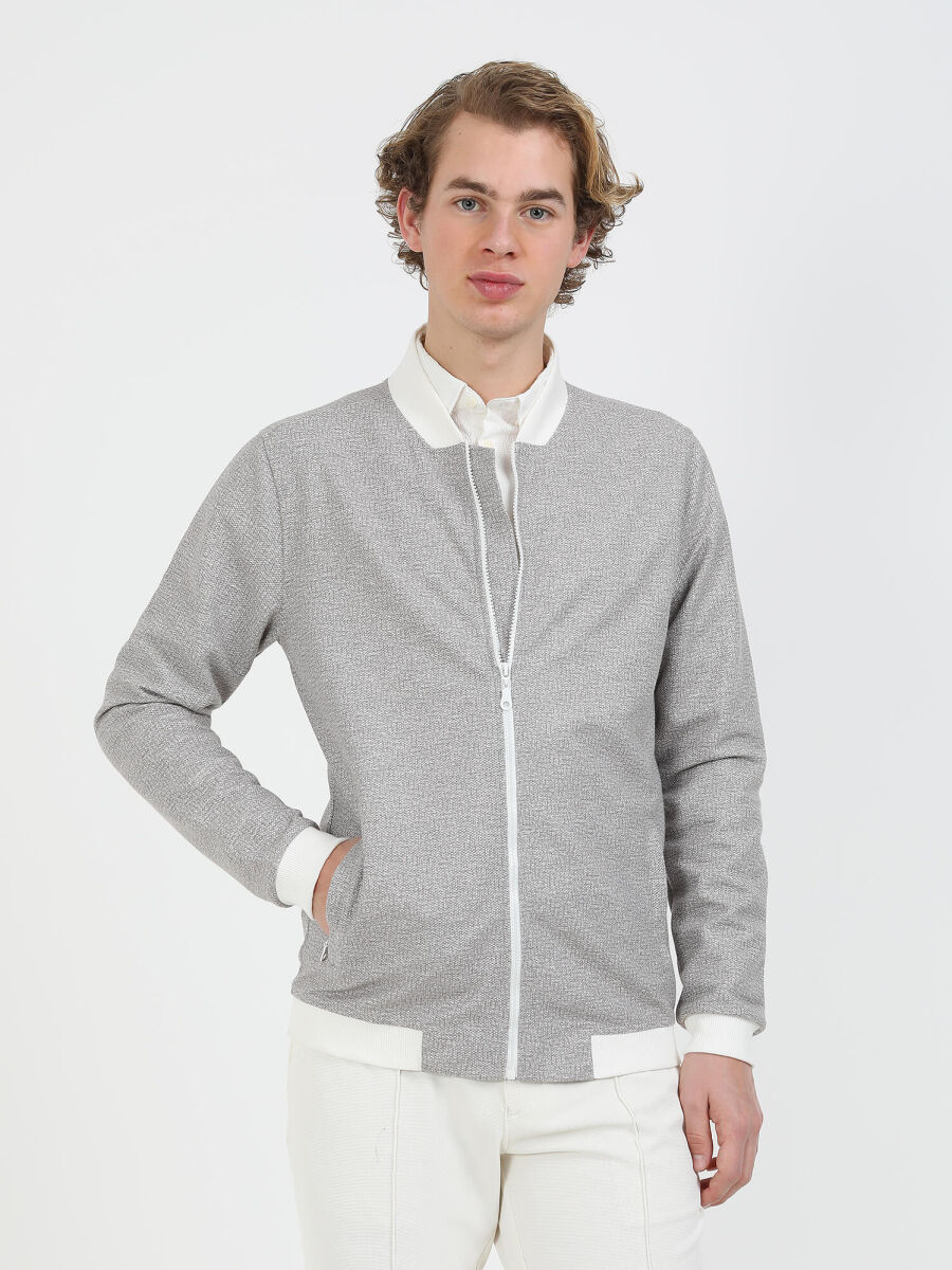 Vizon Regular Fit Casual Örme Mont - 2