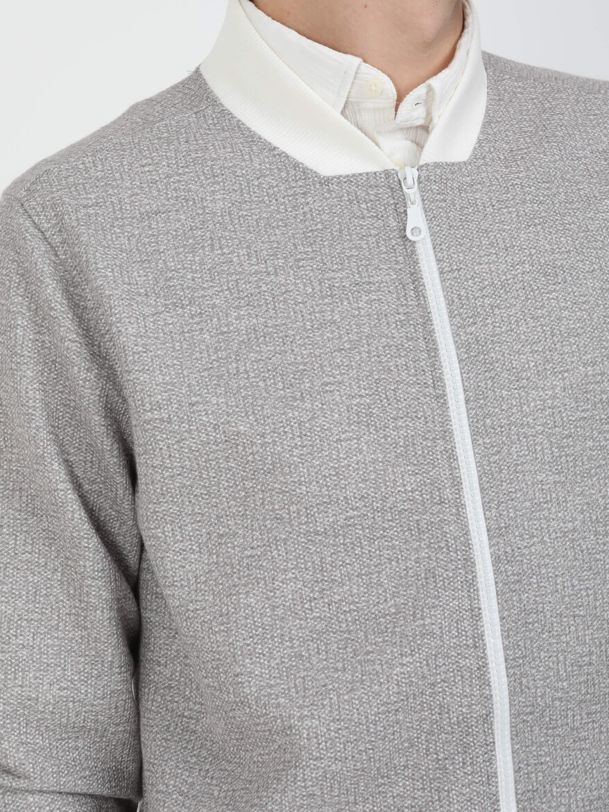 Vizon Regular Fit Casual Örme Mont - 4