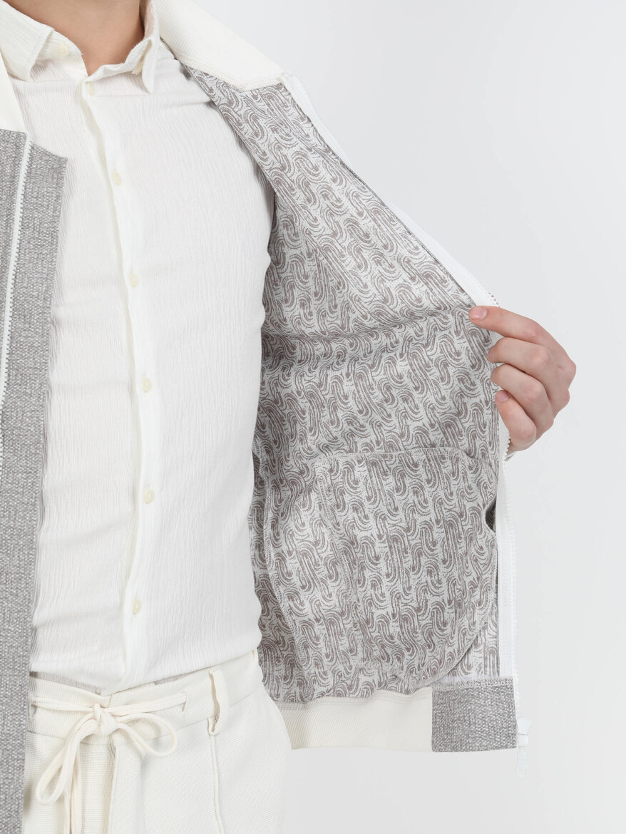 Vizon Regular Fit Casual Örme Mont - 5