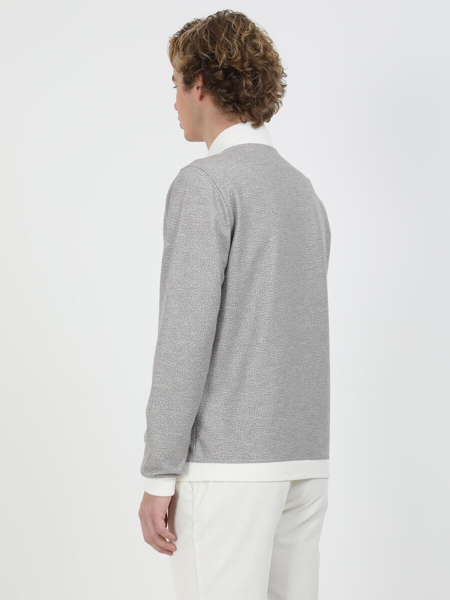 Vizon Regular Fit Casual Örme Mont - 7