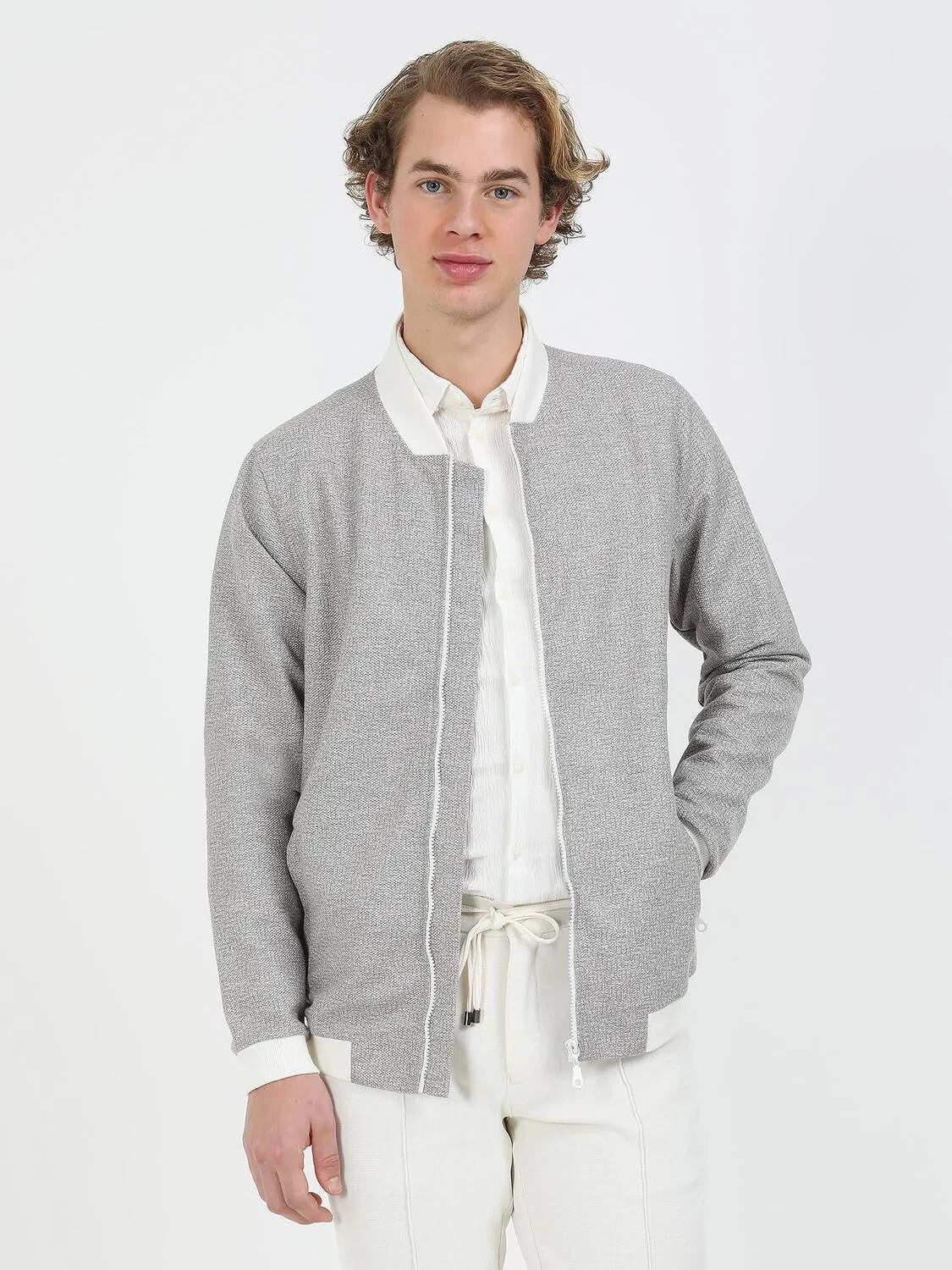 Vizon Regular Fit Casual Örme Mont - 1