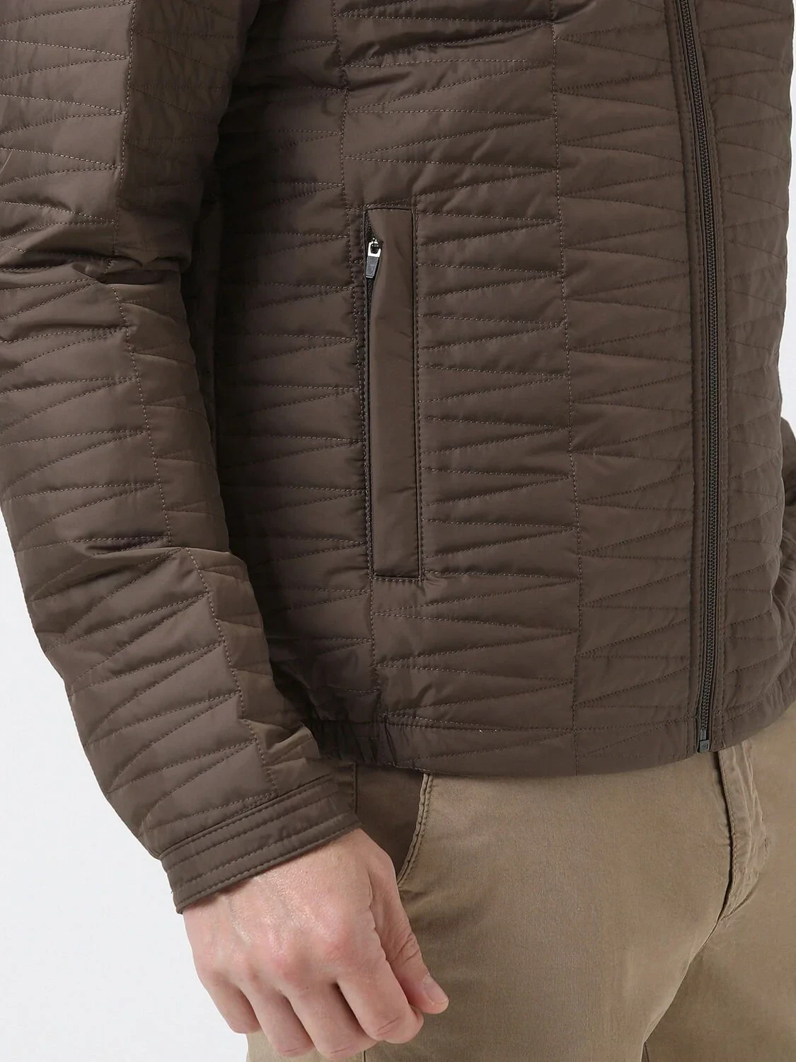 Vizon Regular Fit Dik Yaka Casual Dokuma Mont - 4