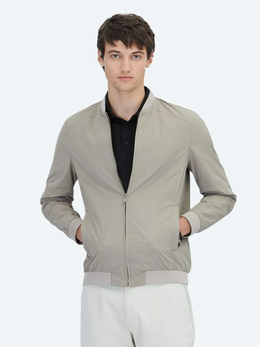Vizon Regular Fit Dik Yaka Casual Dokuma Mont - 1