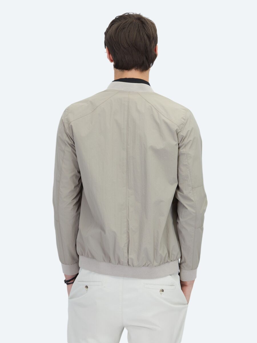 Vizon Regular Fit Dik Yaka Casual Dokuma Mont - 7