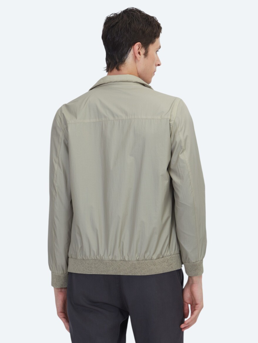 Vizon Regular Fit Dik Yaka Casual Dokuma Mont - 5