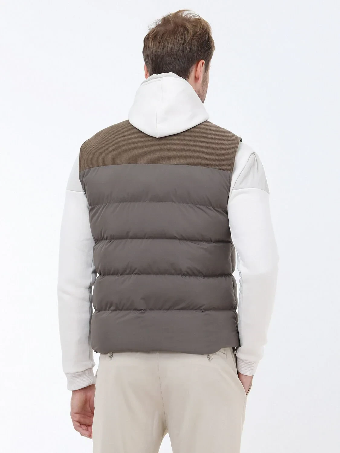 Vizon Regular Fit Dik Yaka Casual Dokuma Spor Yelek - 6