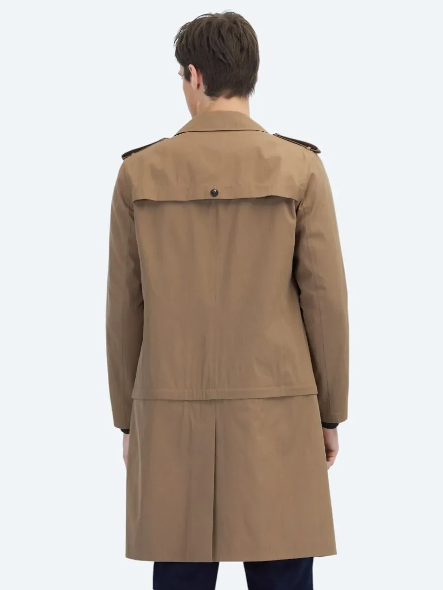 Vizon Regular Fit Gömlek Yaka Casual Dokuma Pardesü - 5