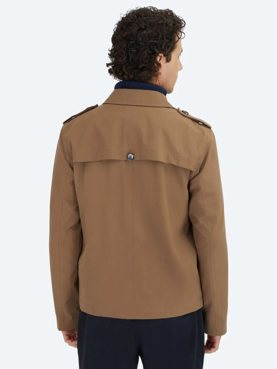 Vizon Regular Fit Gömlek Yaka Casual Dokuma Pardesü - 7