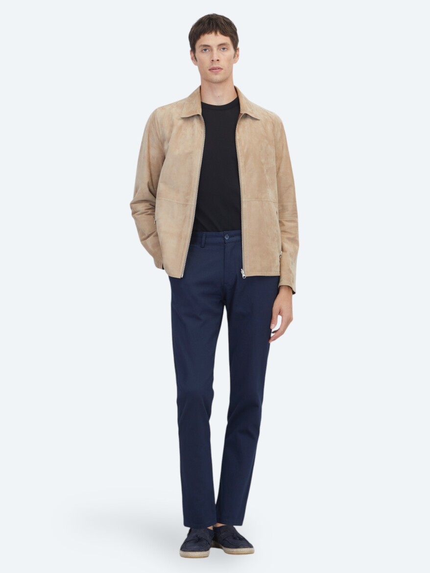 Vizon Regular Fit Gömlek Yaka Smart Casual Deri Mont - 3