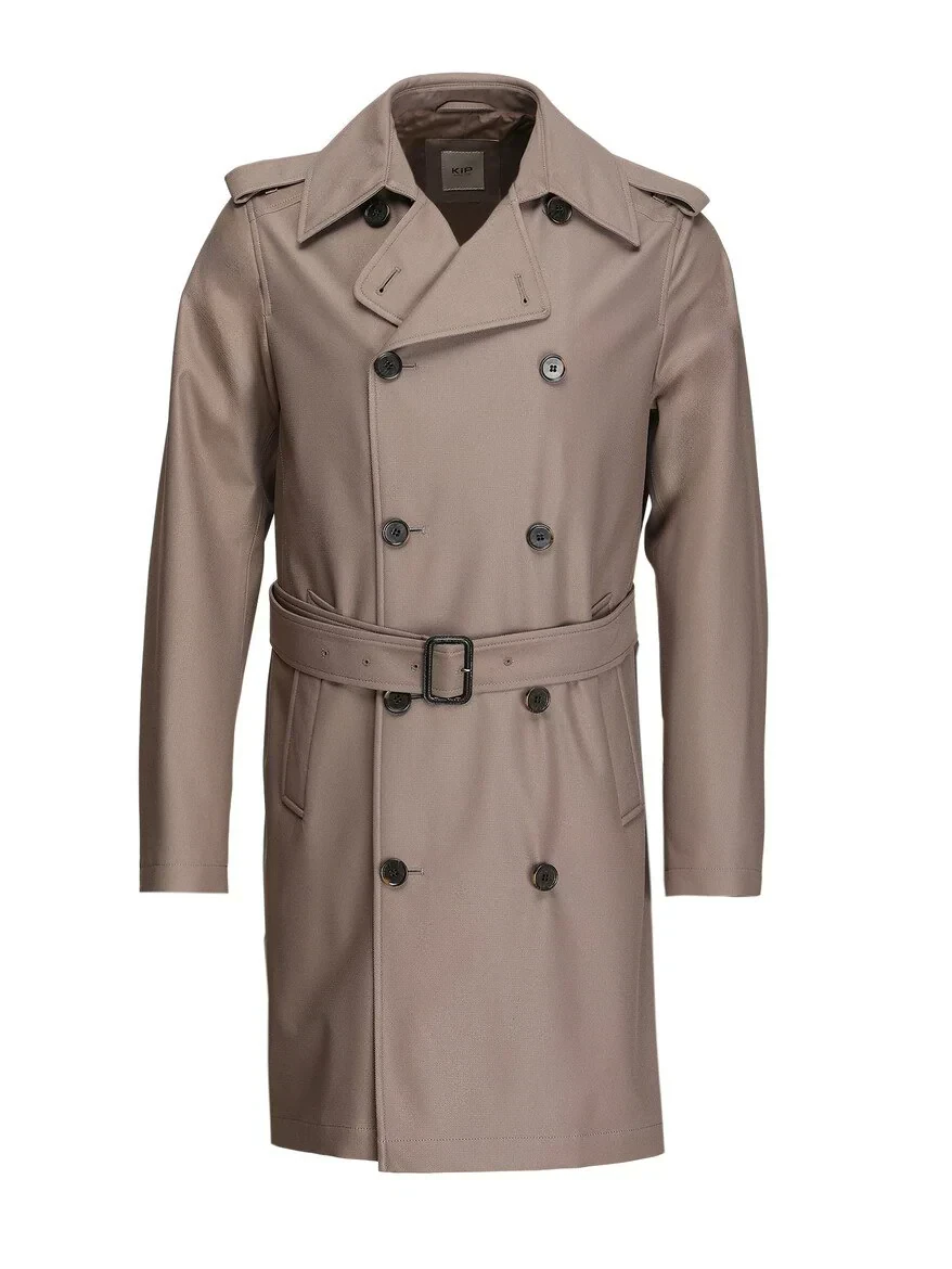 Vizon Regular Fit Kruvaze Yaka Casual Dokuma Pardesü - 7