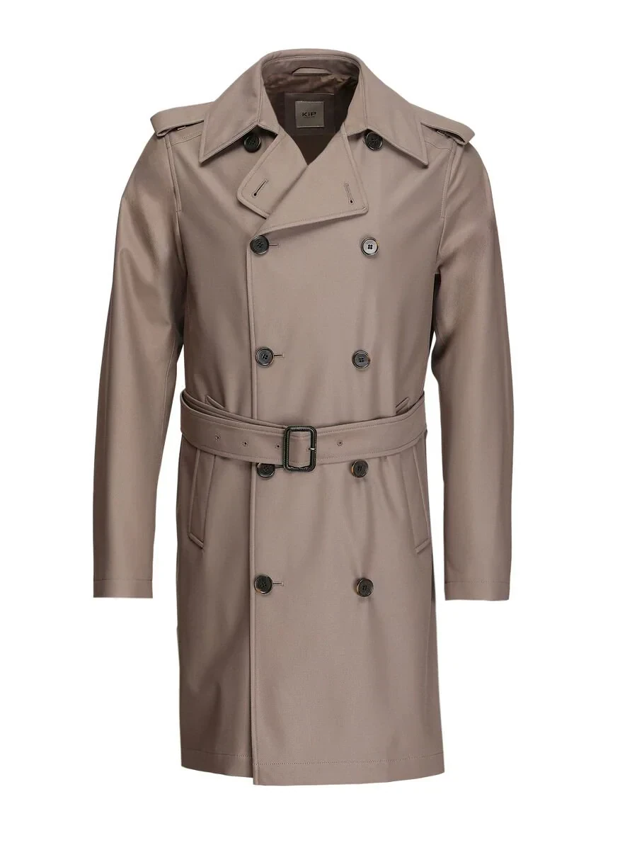 Vizon Regular Fit Kruvaze Yaka Casual Dokuma Pardesü - 7