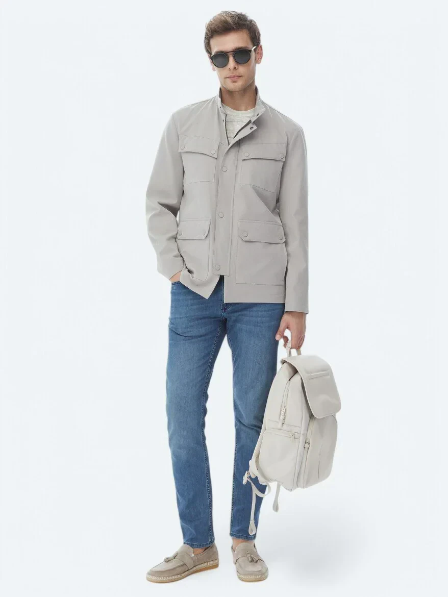 Vizon Regular Fit Micro Jel Elyaflı Spor Ceket - 2