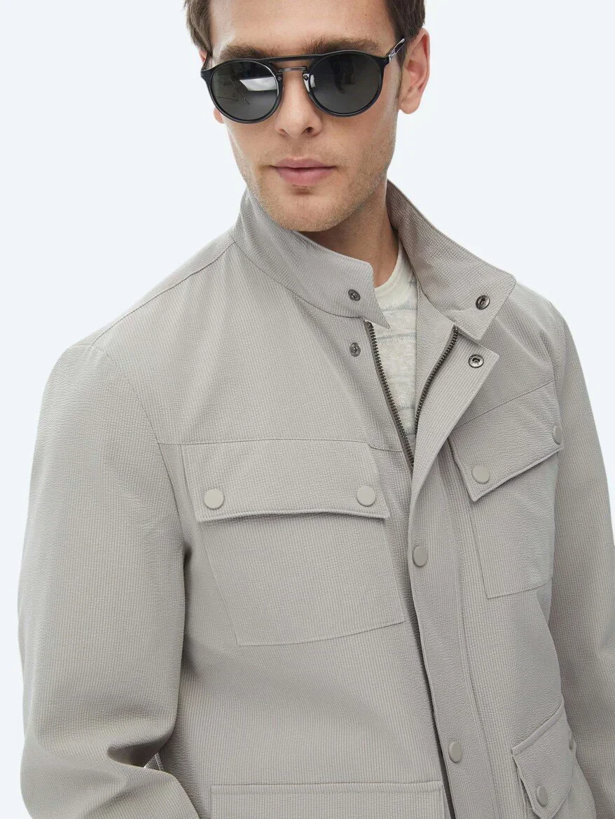 Vizon Regular Fit Micro Jel Elyaflı Spor Ceket - 3