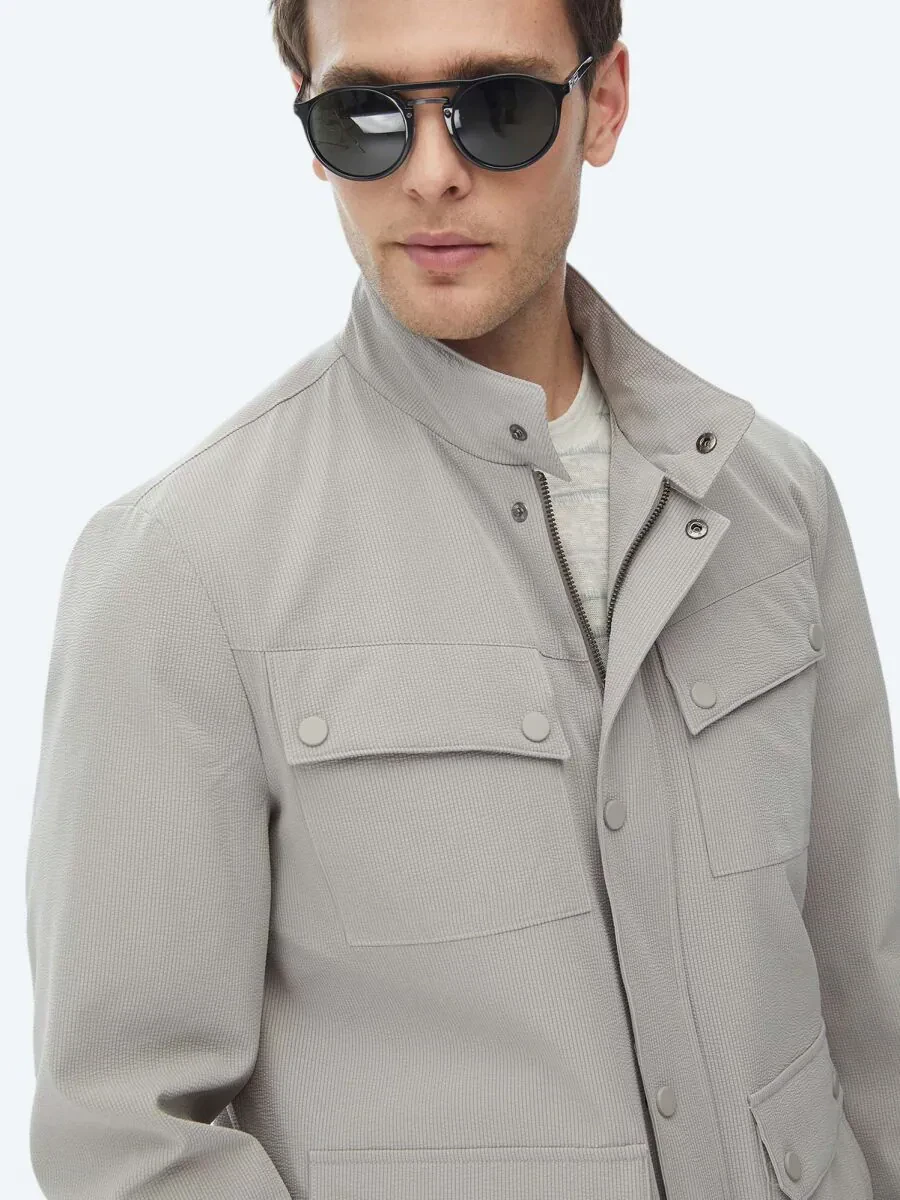 Vizon Regular Fit Micro Jel Elyaflı Spor Ceket - 3