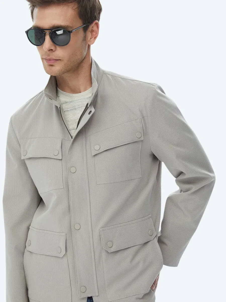 Vizon Regular Fit Micro Jel Elyaflı Spor Ceket - 8