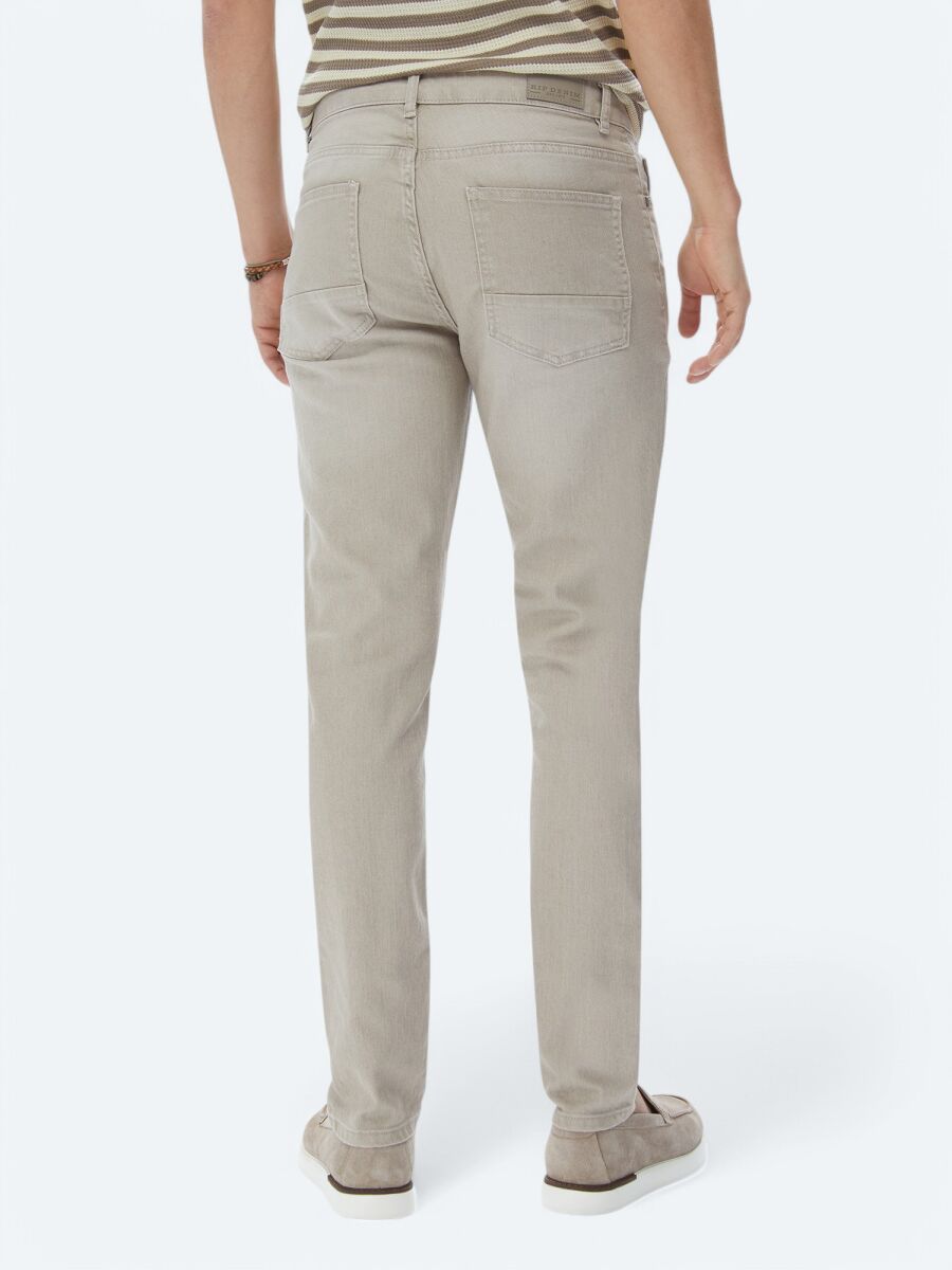 Vizon Slim Fit Denim Pamuk Karışımlı Pantolon - 4