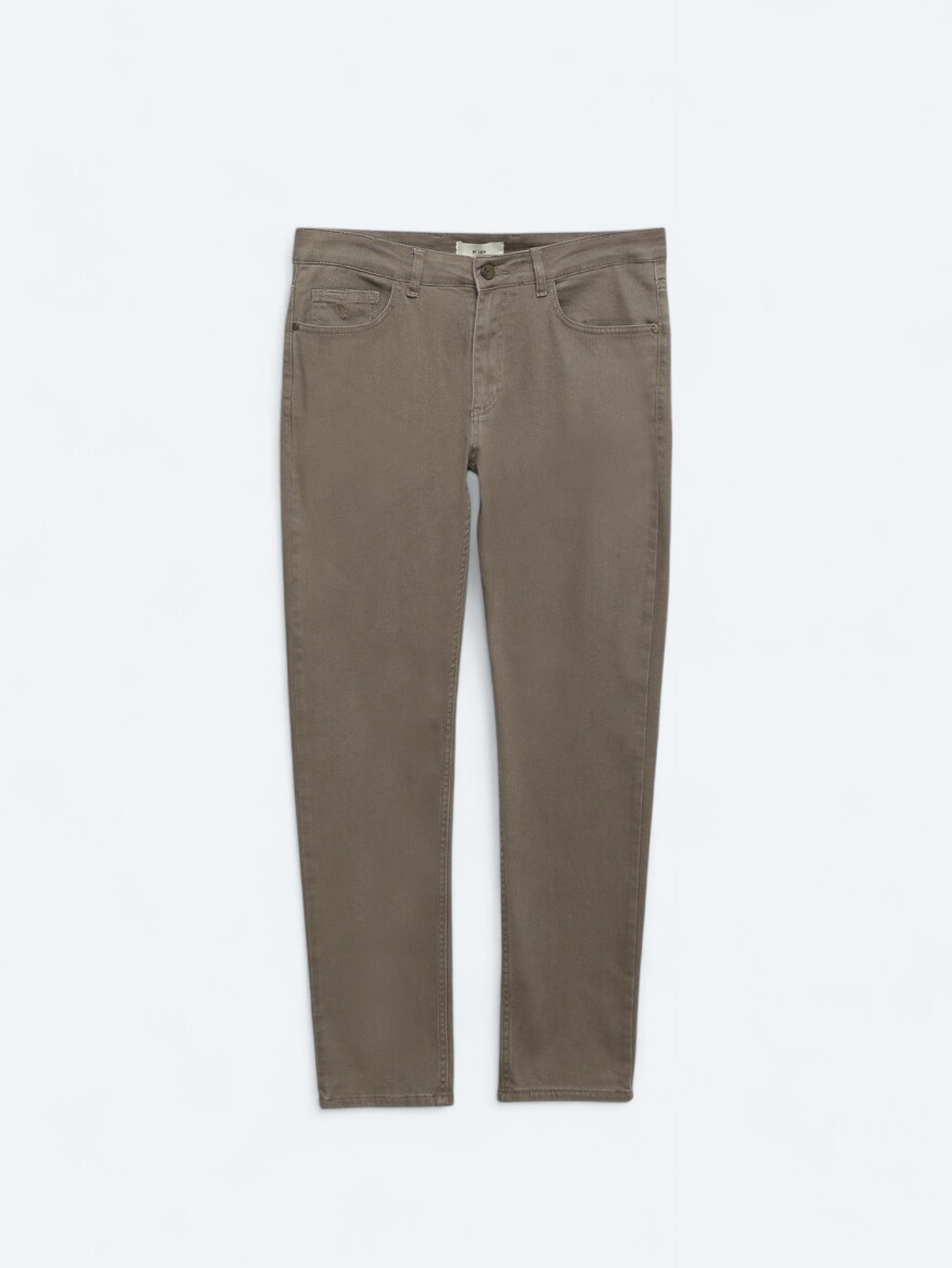 Vizon Slim Fit Denim Pamuk Karışımlı Pantolon - 5
