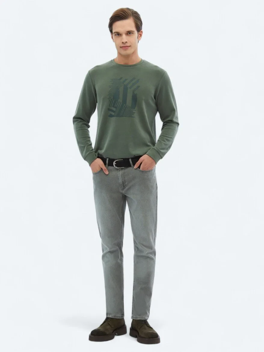 Vizon Slim Fit Denim Pamuk Karışımlı Pantolon - 1