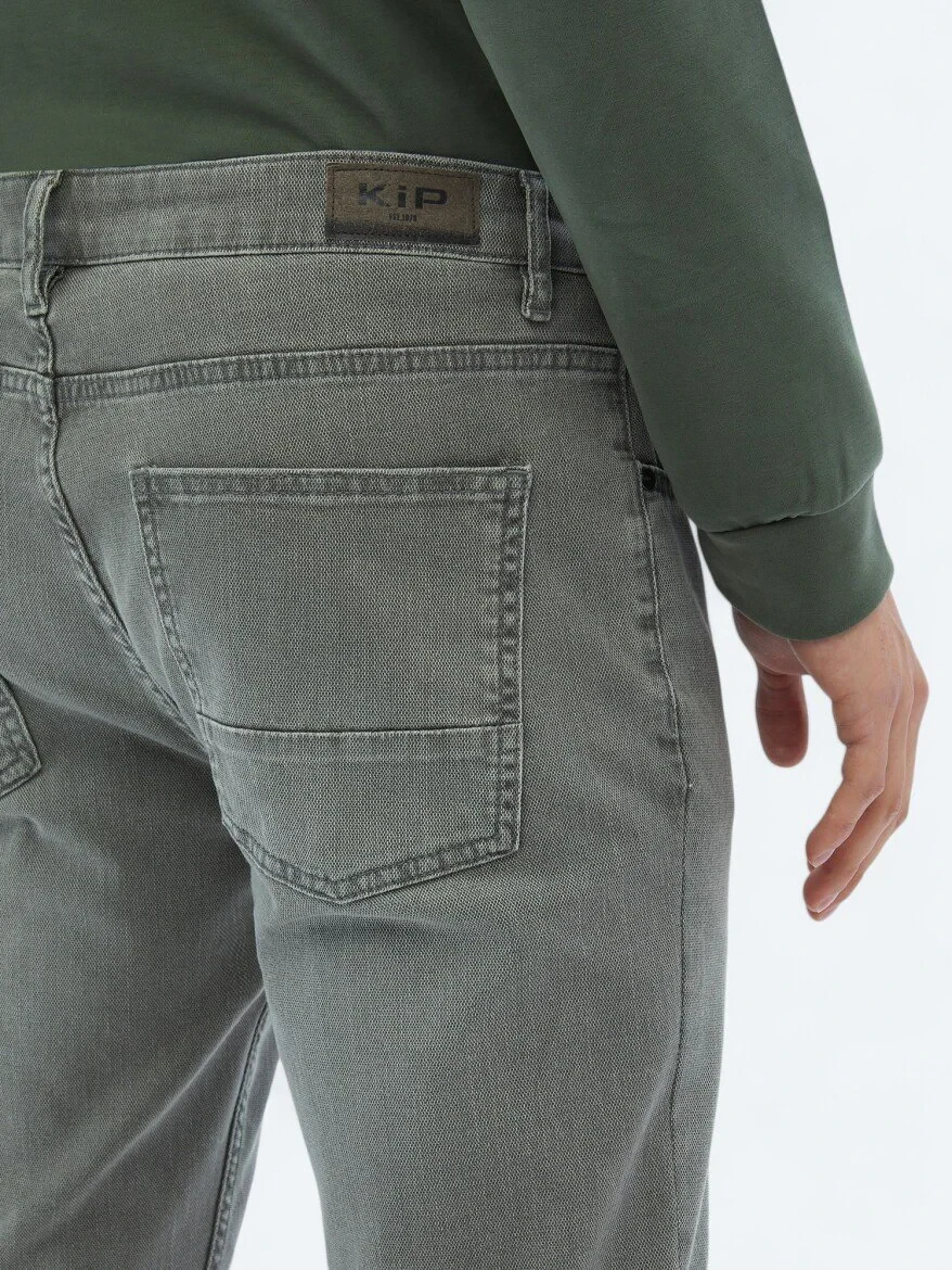 Vizon Slim Fit Denim Pamuk Karışımlı Pantolon - 4