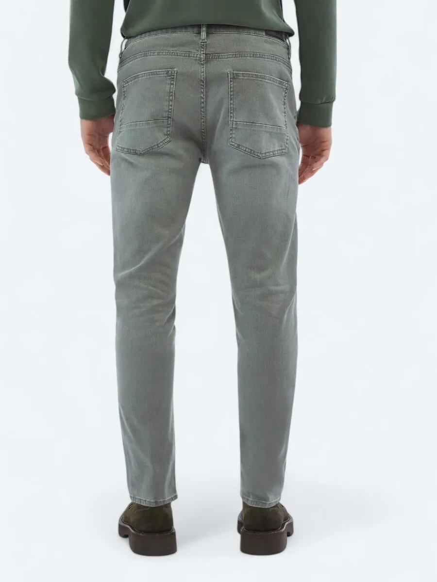 Vizon Slim Fit Denim Pamuk Karışımlı Pantolon - 5