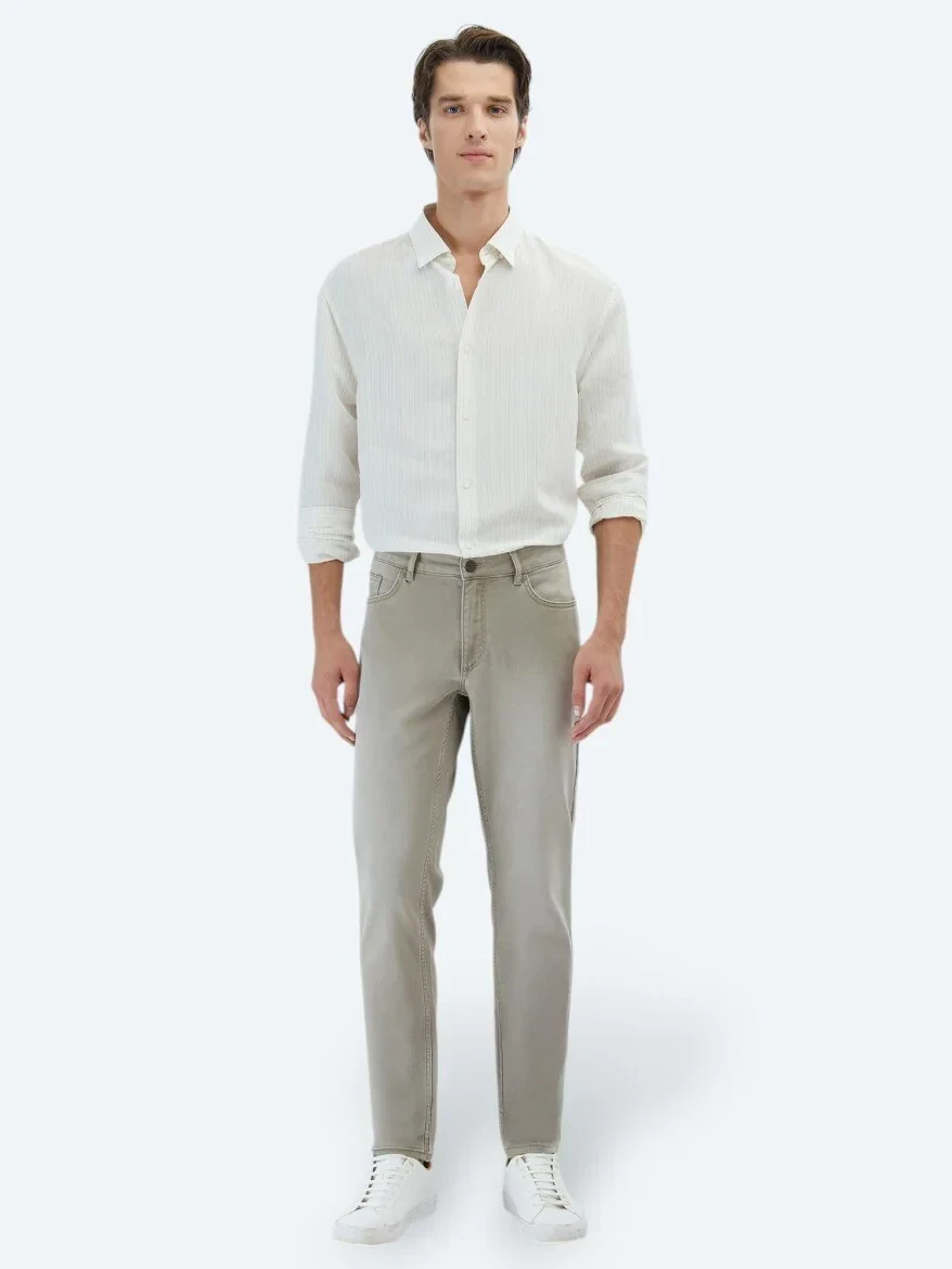 Vizon Slim Fit Denim Pamuk Karışımlı Pantolon - KİP