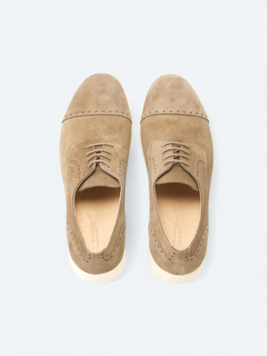 Vizon Süet Smart Casual Ayakkabı - 5