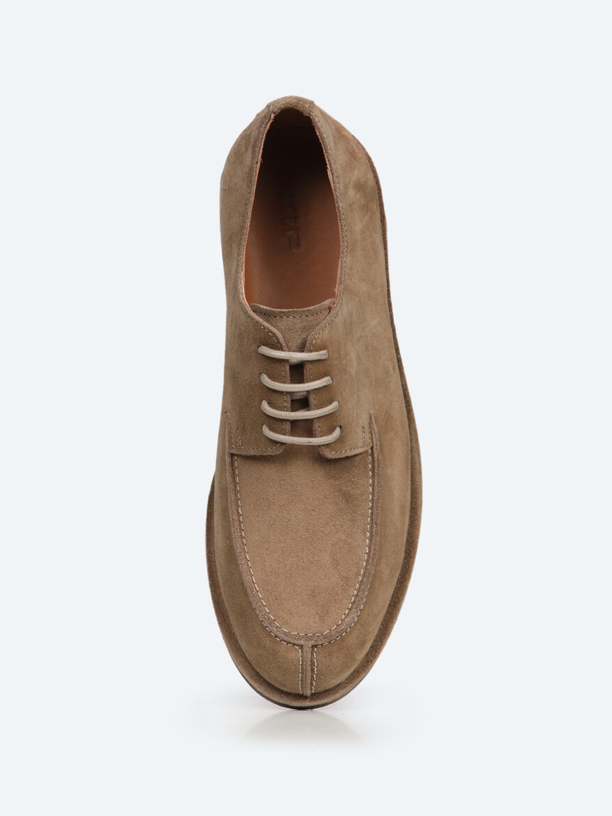 Vizon Süet Smart Casual Ayakkabı - 3