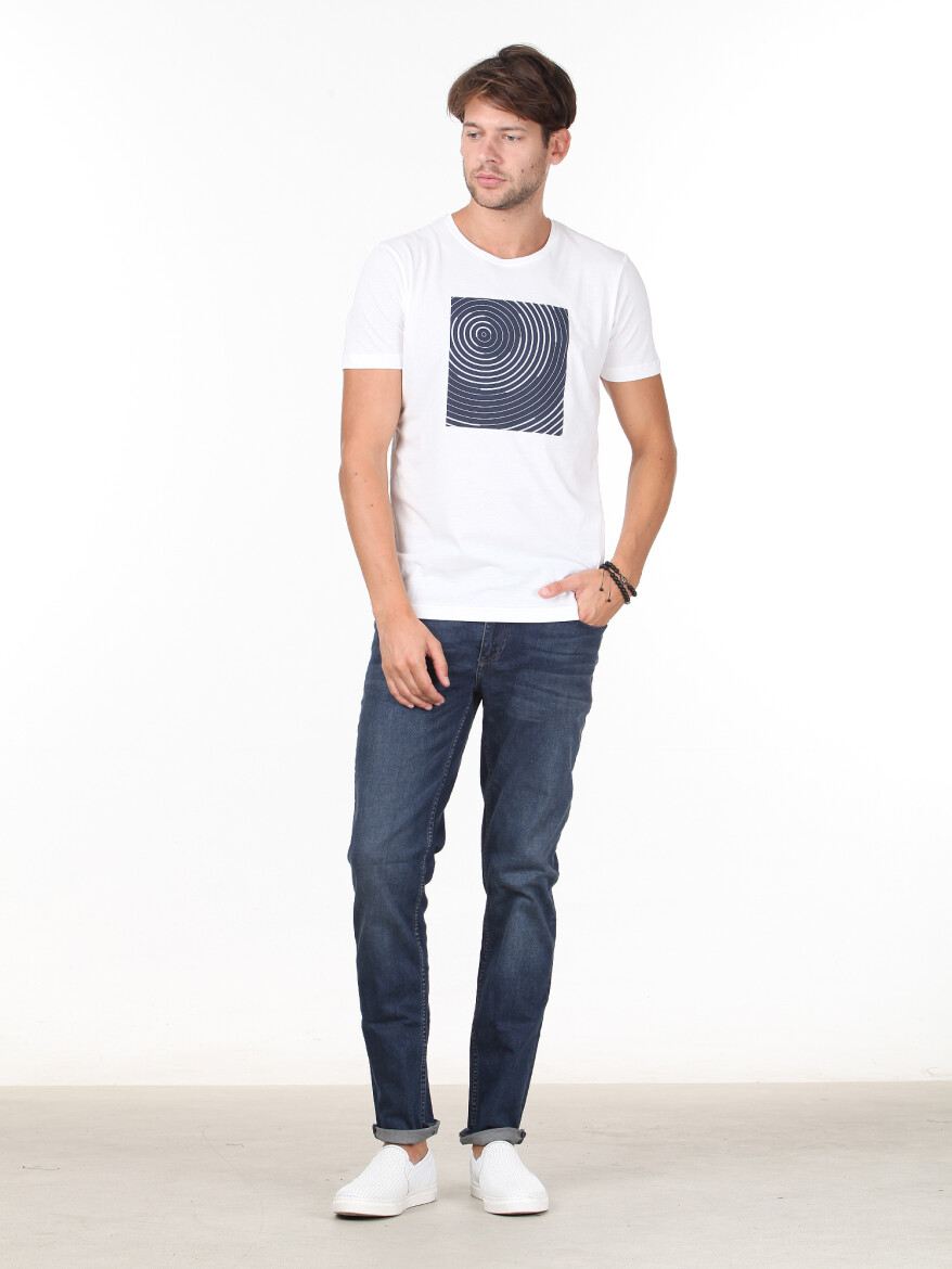White 100% Cotton T-Shirt - 2