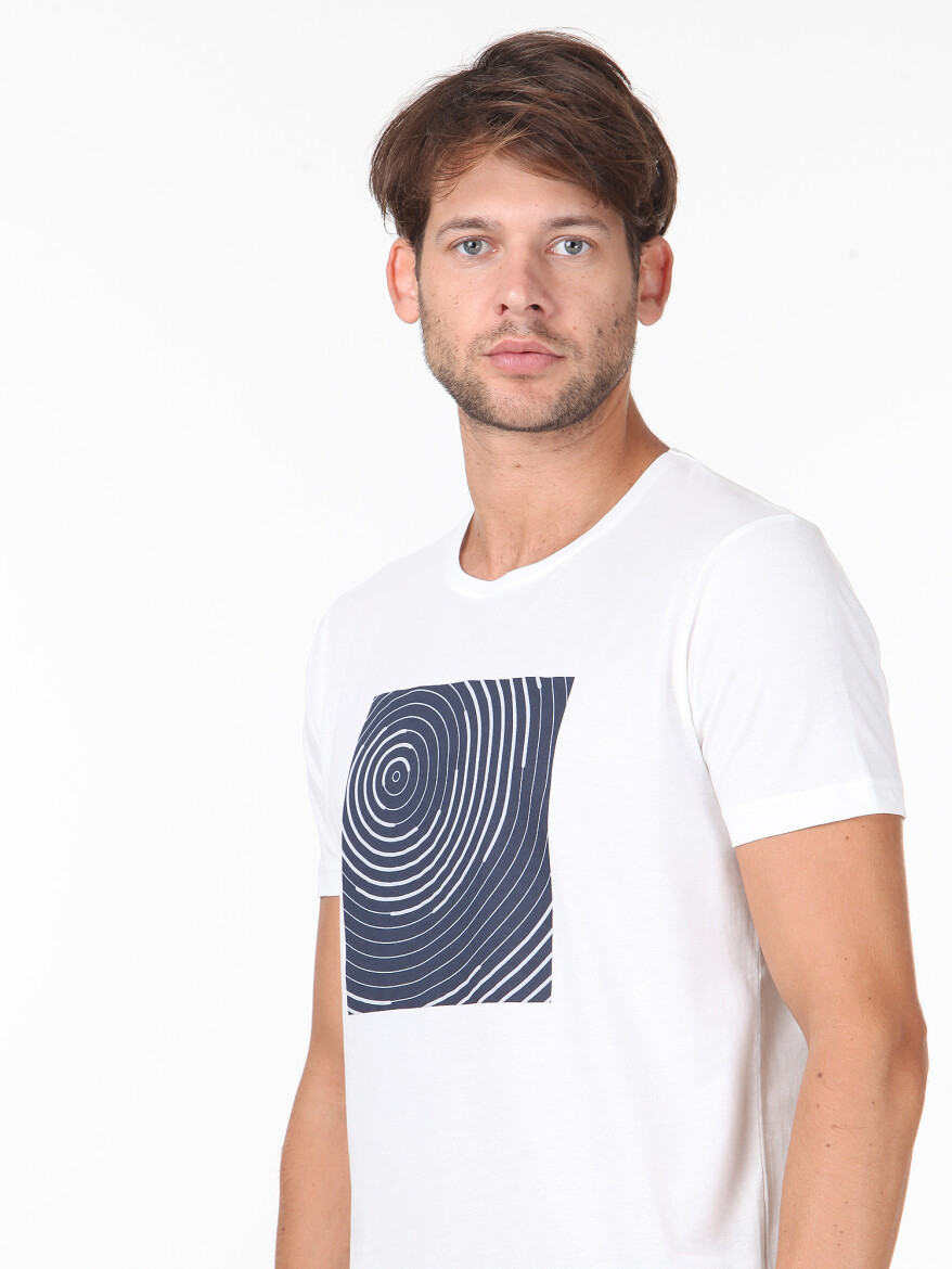 White 100% Cotton T-Shirt - 3