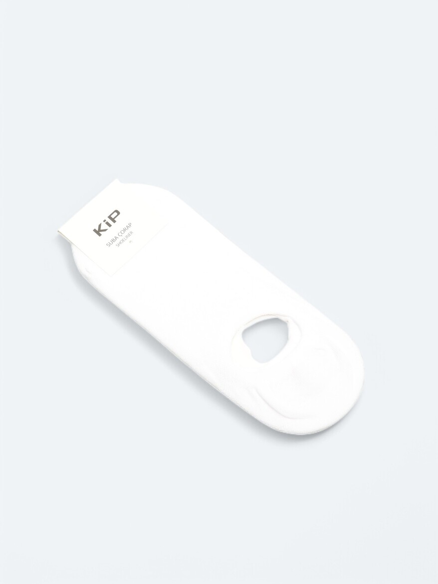 White %75 Pamuk ,%23 Polyamid ,%2 Elastan Socks 