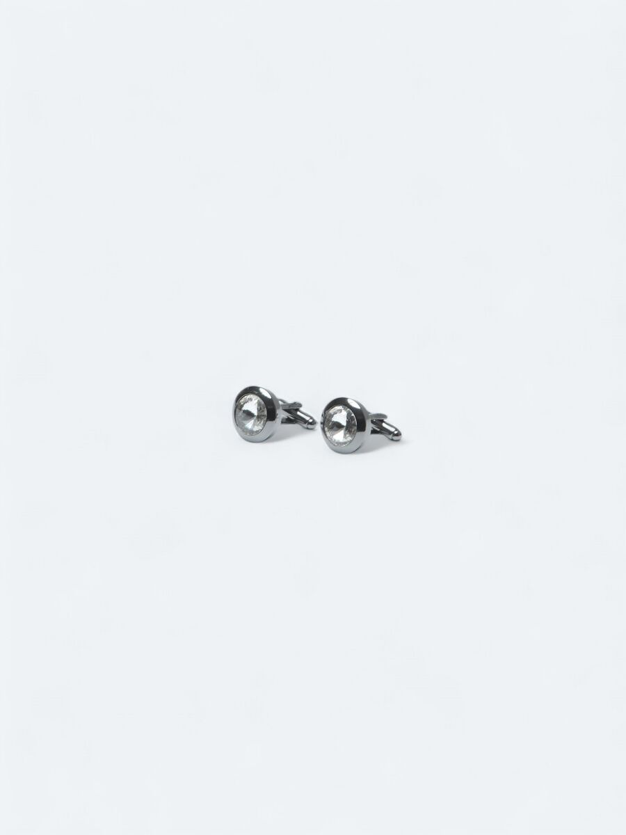 White Brass Cuff Link - 2