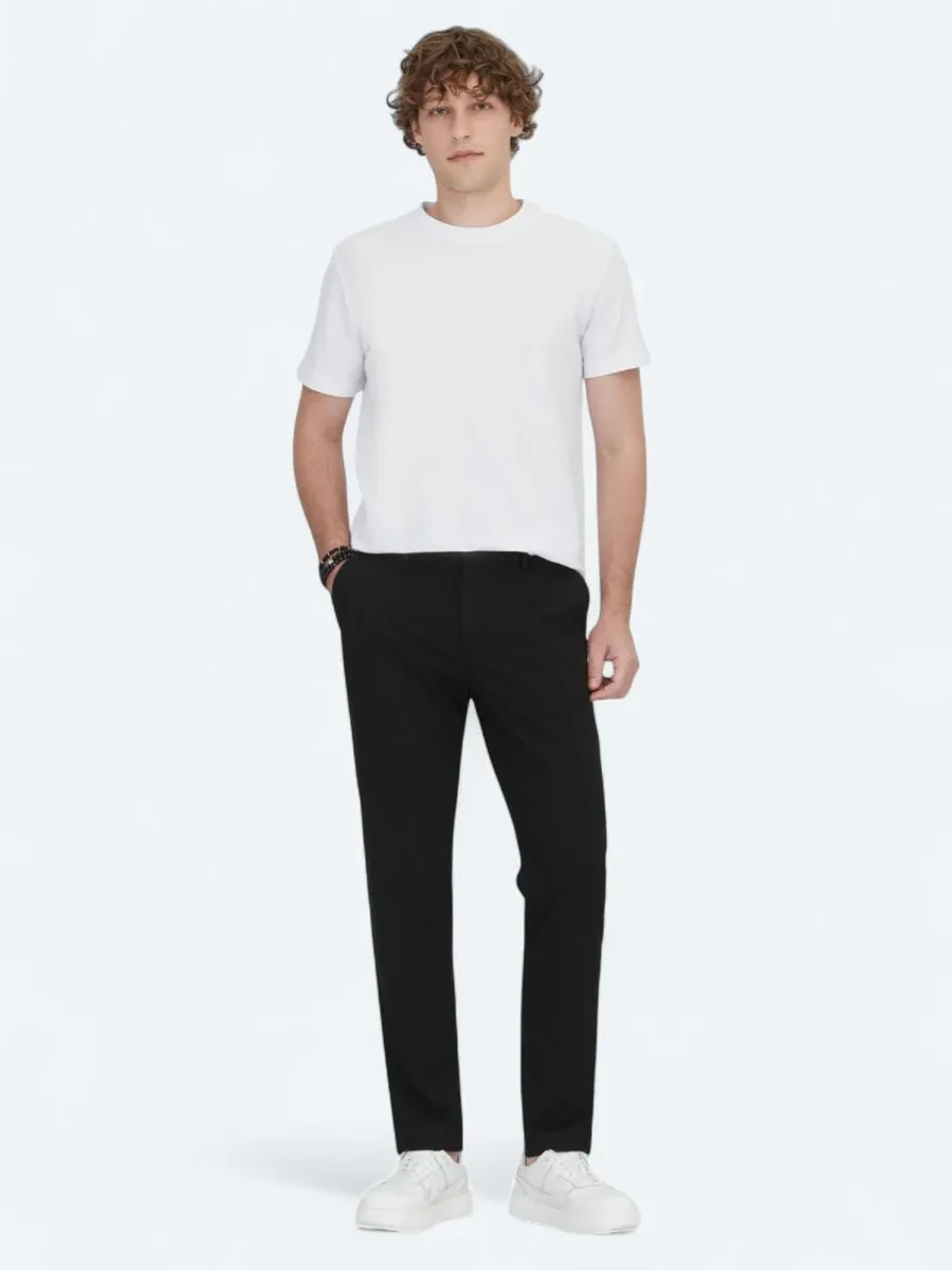 White Crew Neck 100% Cotton T-Shirt - 2