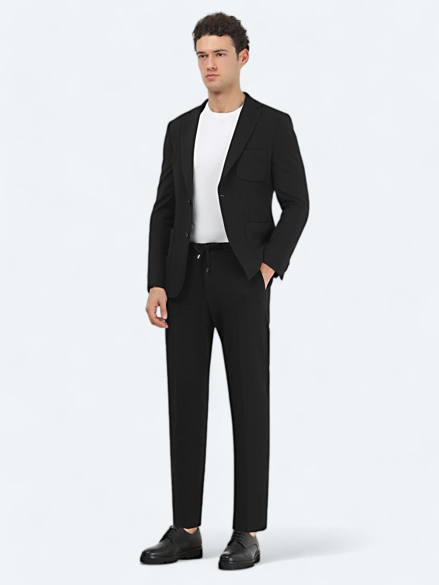 White Crew Neck Cotton Blended T-Shirt - 4