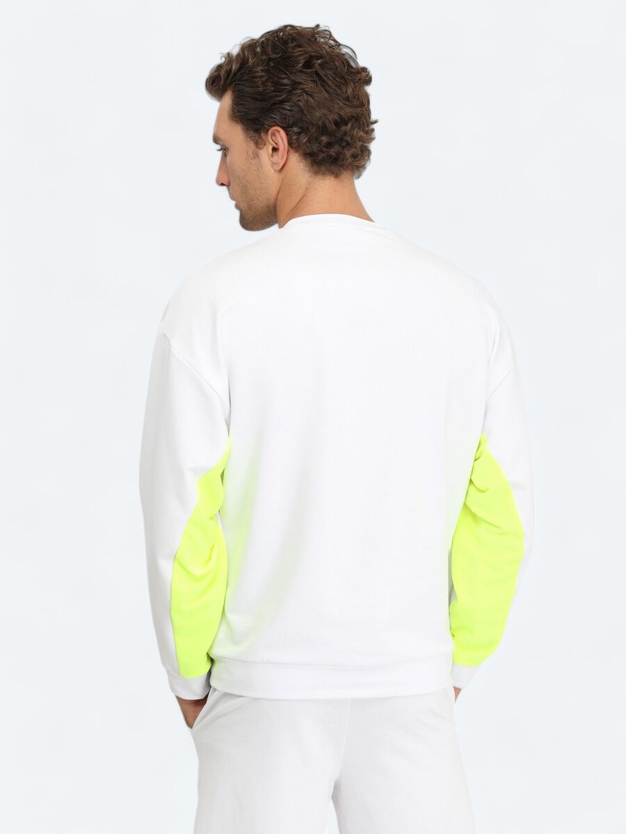 White Crew Neck Sweatshirt - 6