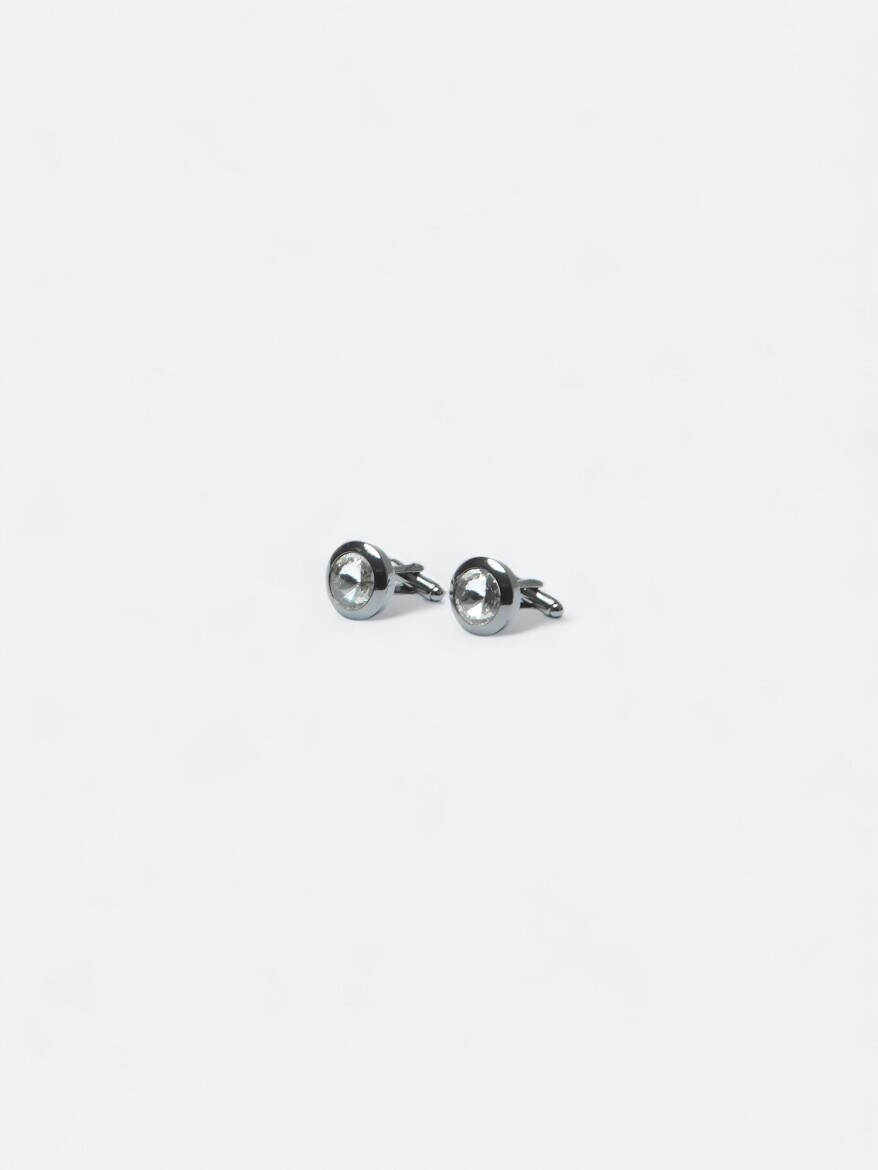 White Brass Cuff Link - 2