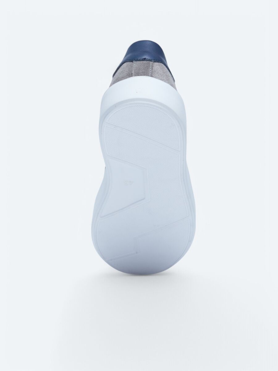 White Leather Sneaker - 4