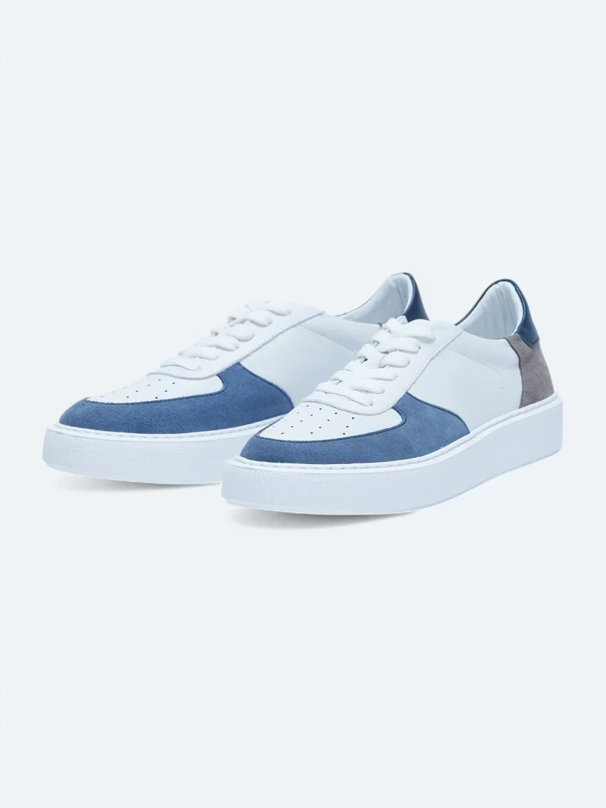 White Leather Sport Sneaker - 2
