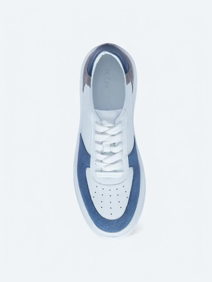 White Leather Sport Sneaker - 3