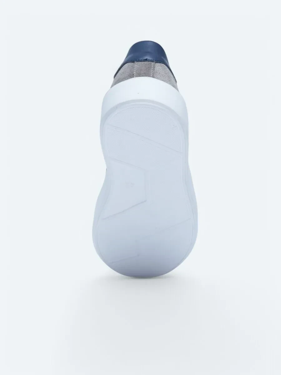 White Leather Sport Sneaker - 4