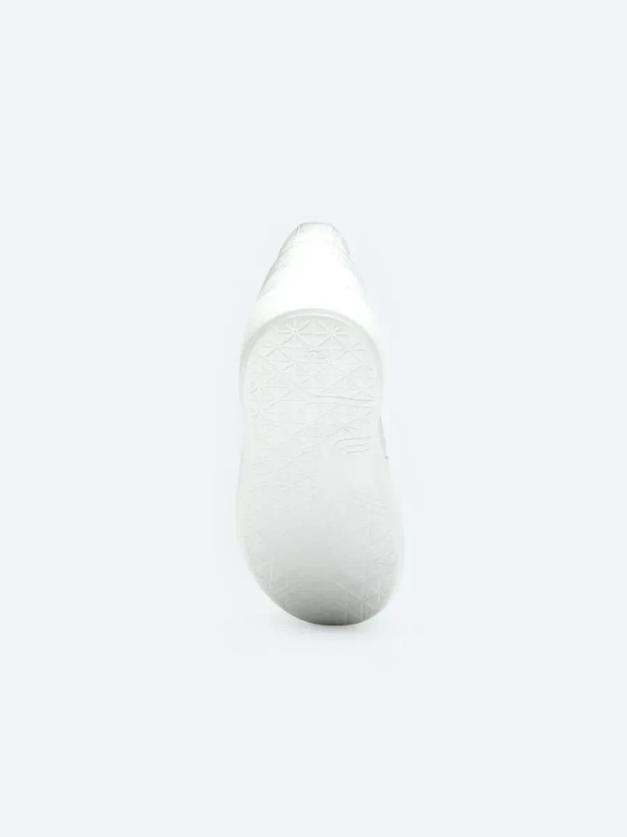 White Leather Sport Sneaker - 4